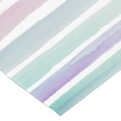 Chemin De Table Court Bleu et violet pastel Aquarelles (Coin)