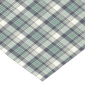 Chemin De Table Court Bleu marine et plaid vert de Seafoam (Coin)