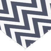 Chemin De Table Court Bleu marine moderne Chevron Stripes (Coin)