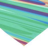 Chemin De Table Court Bleu orange Turquoise Abstrait (Coin)