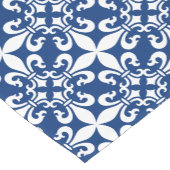 Chemin De Table Court Bleu royal de French Fleur de Lys Pattern (Coin)
