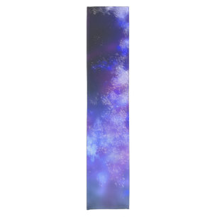 Chemin de table court bleu saphir ciel nocturne