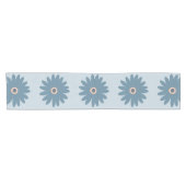 Chemin De Table Court Bleue Daisy (Horizontal)