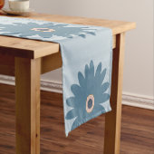 Chemin De Table Court Bleue Daisy (In Situ)