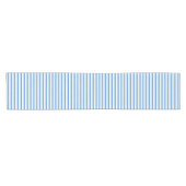 Chemin De Table Court Blue and White Striped (Horizontal)