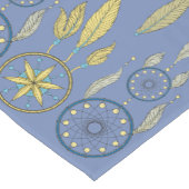 Chemin De Table Court Blue and Yellow Dream Catchers (Coin)