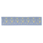 Chemin De Table Court Blue and Yellow Dream Catchers (Horizontal)