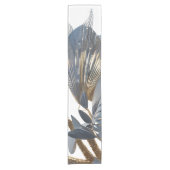 Chemin De Table Court Blue Floral Design Plant (Devant)