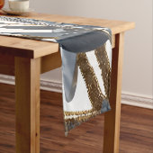 Chemin De Table Court Blue Floral Design Plant (In Situ)