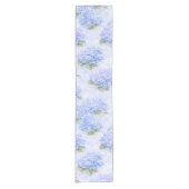 Chemin De Table Court Blue Hydrangea Table Runner | Coastal Hamptons (Devant)