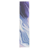 Chemin De Table Court Blue purple marble paint (Devant)