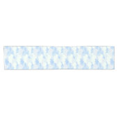 Chemin De Table Court Blue Rain Nuages Abstrait moderne Motif (Horizontal)