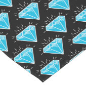 Chemin De Table Court Blue topaz 4e anniversaire mariage noir (Coin)