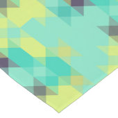 Chemin De Table Court blue yellow turquoise yellow and aqua  (Coin)