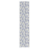 Chemin De Table Court Bluebonnets Fleurs Bleu Aquarelle Fleurs sauvages (Devant)