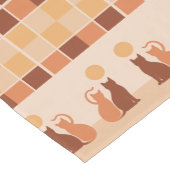 Chemin De Table Court Boho Cats Sunset Desert (Coin)