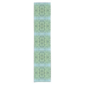 Chemin De Table Court Boho Chic Tropical Eau Aquamarine (Devant)