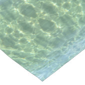 Chemin De Table Court Boho Chic Tropical Eau Aquamarine (Coin)