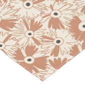 Chemin De Table Court Boho Farmhouse Motif Rétro Daisy Terracotta (Coin)