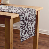 Chemin De Table Court Boho Matisse Formes botaniques Motif gris noir (In Situ)