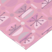 Chemin De Table Court Boho Retro Bowls Lignes Rose (Coin)