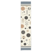 Chemin De Table Court Bois Abstrait (Devant)