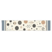 Chemin De Table Court Bois Abstrait (Horizontal)