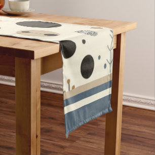 Chemin De Table Court Bois Abstrait