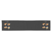 Chemin De Table Court Bon thanksgiving rétro Automne Citrouille (Horizontal)