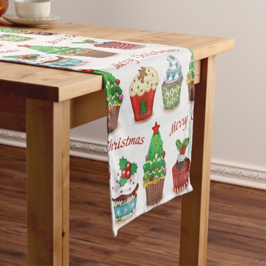 Chemin De Table Court Bonbons de Noël (In Situ)