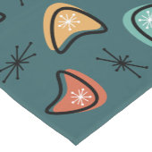 Chemin De Table Court Boomerangs atomique Starburs Turquoise (Coin)