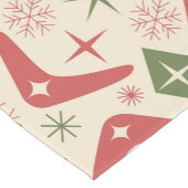 Chemin De Table Court Boomerangs de Noël du milieu du siècle avec diaman (Coin)