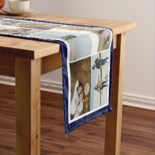 Chemin De Table Court Bordure de la Marine 16 Photos Faites votre propre