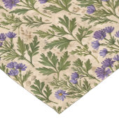 Chemin De Table Court Botanique d'Asters sauvages pourpres (Coin)
