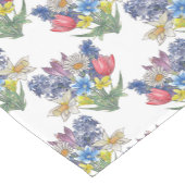 Chemin De Table Court Bouquet de printemps (Coin)