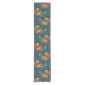 Chemin De Table Court Bouquet et colibris tropicaux (Devant)