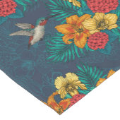 Chemin De Table Court Bouquet et colibris tropicaux (Coin)