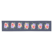 Chemin De Table Court Bouquet Floral Rose (Horizontal)