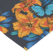 Chemin De Table Court Bouquet tropical (Coin)