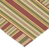 Chemin De Table Court Bourgogne rouge vert ocre jaune Motif (Coin)