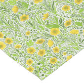 Chemin De Table Court Boutons blancs (Coin)