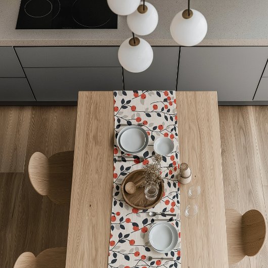 Chemin De Table Court Branches de table de style scandinave Berry Runch