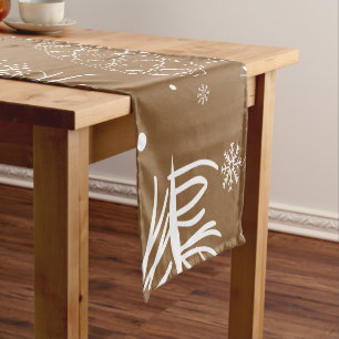 Chemin De Table Court Branches et pin 3