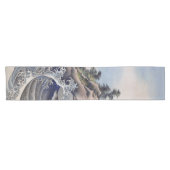 Chemin De Table Court Breaking Waves, Hokusai (Horizontal)
