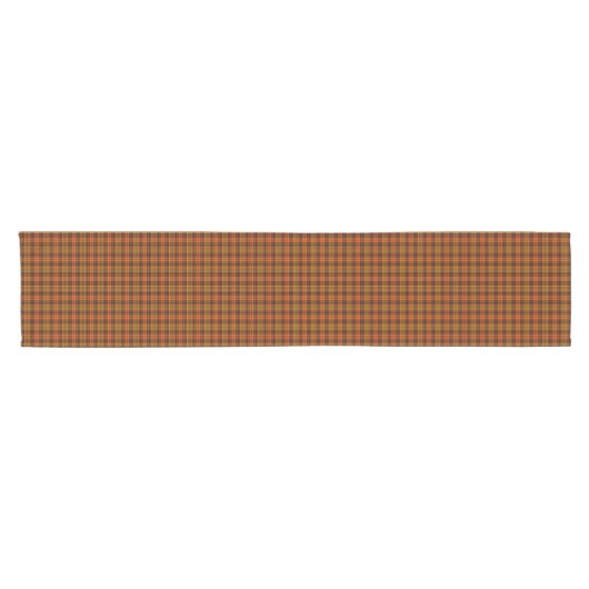 Chemin De Table Court Bright Fall Plaid (Horizontal)