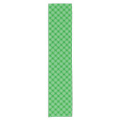 Chemin De Table Court Bright Green Plaid Checked Pattern (Devant)