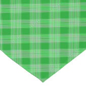 Chemin De Table Court Bright Green Plaid Checked Pattern (Coin)