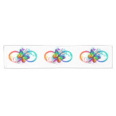 Chemin De Table Court Bright infinity with rainbow butterfly (Horizontal)
