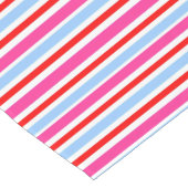 Chemin De Table Court Bright Red and Blue Candy Stripes (Coin)