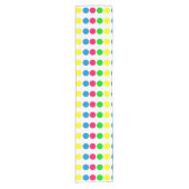Chemin De Table Court Bright Summer Pois on White (Devant)